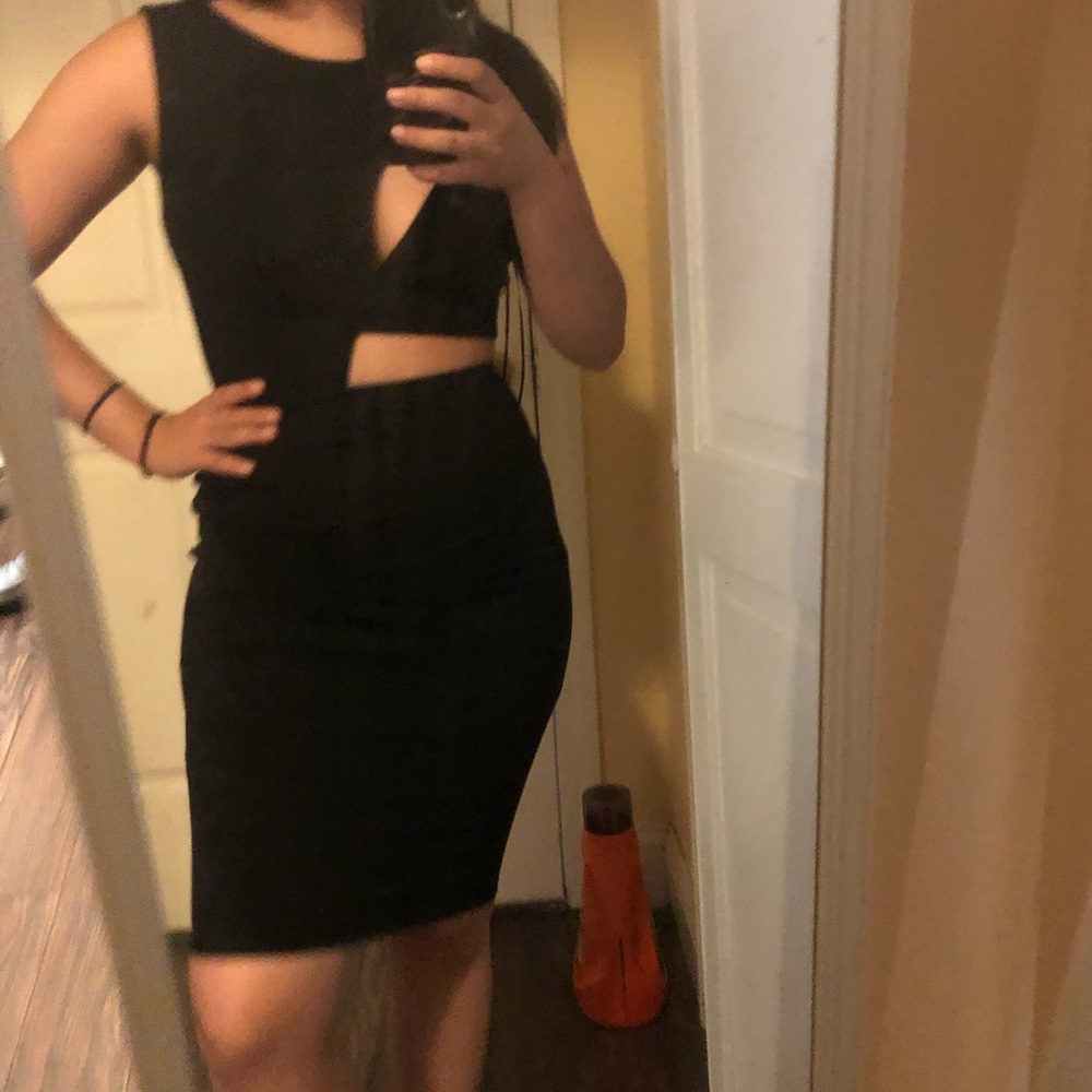 LF black cutout dress sz 8 small